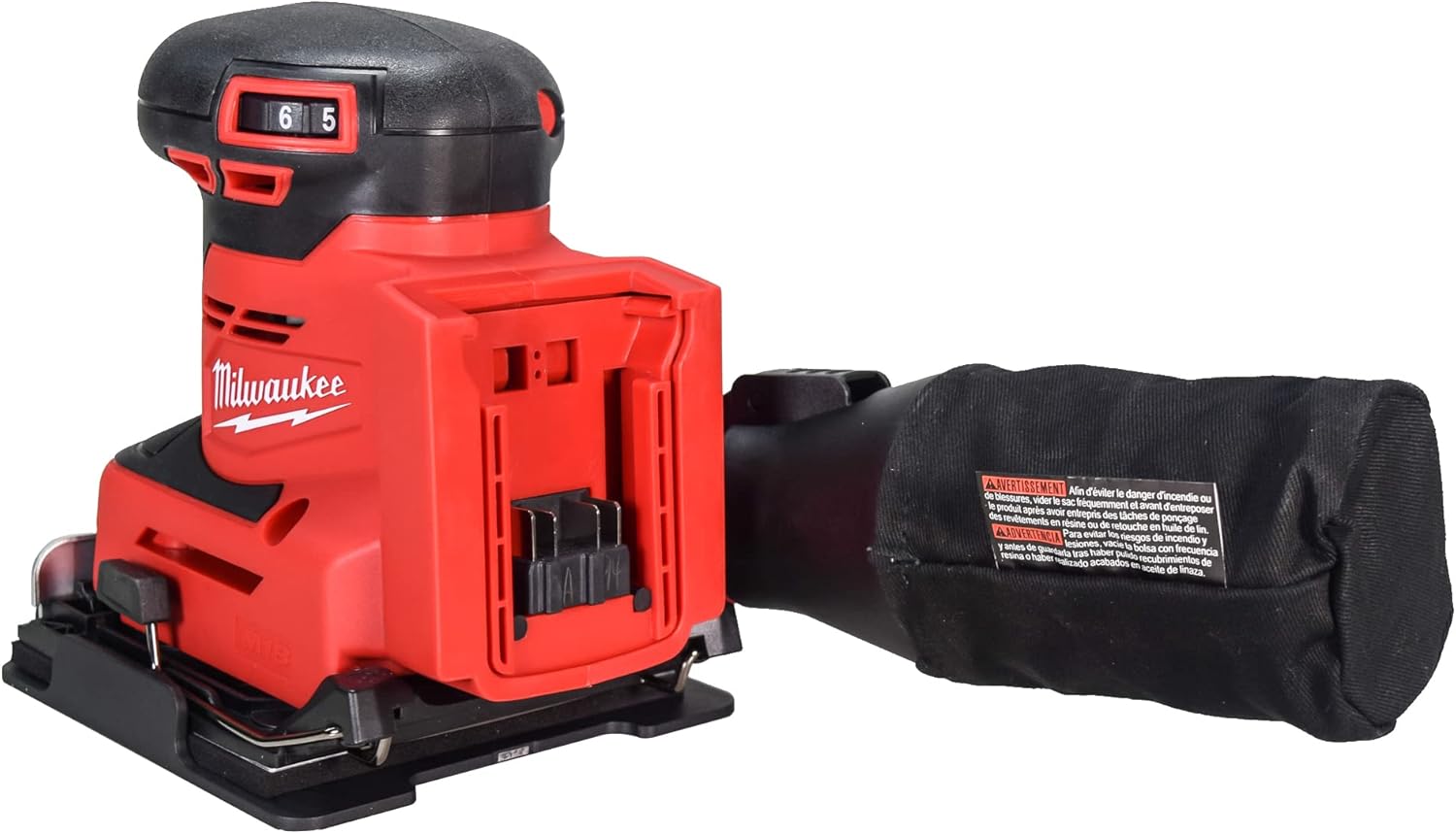 Milwaukee M18 18V Lithium-Ion Cordless 1/4" Sheet Orbital Sander - Outil seul
