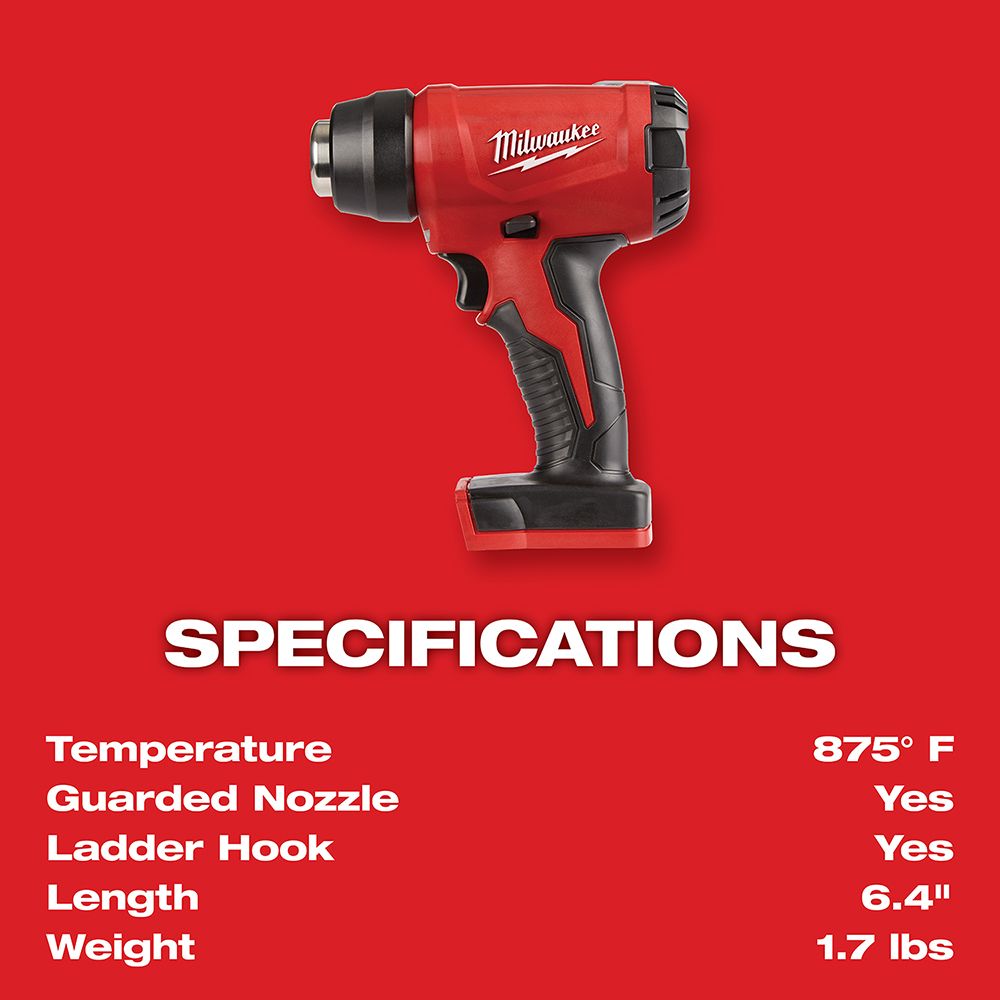 Pistolet à air chaud électrique sans fil Milwaukee