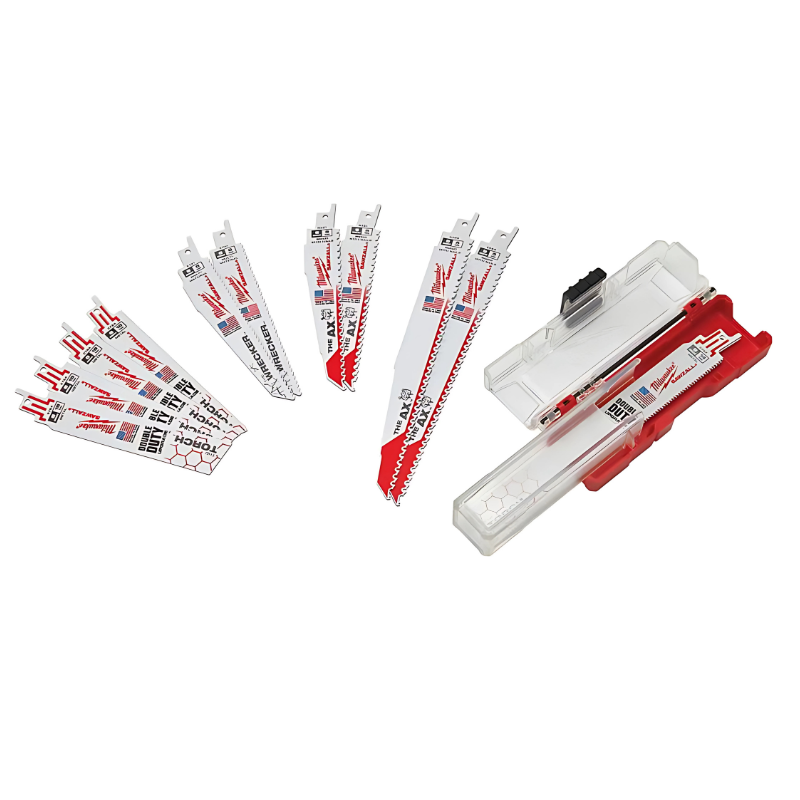 Milwaukee Multi Material Bi-Metal Demolition Reciprocating Saw Set (Jeu de lames de scie à guichet bi-métal pour démolition)