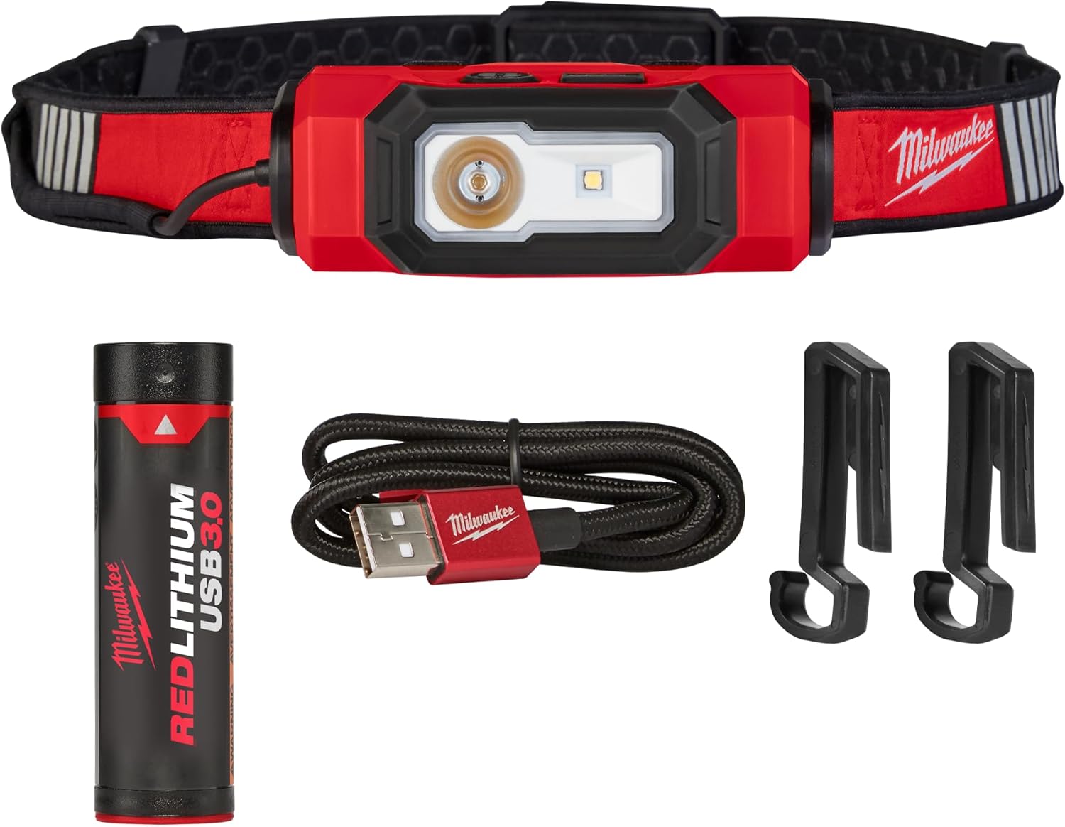 Lumière de casque de sécurité rechargeable par USB de Milwaukee
