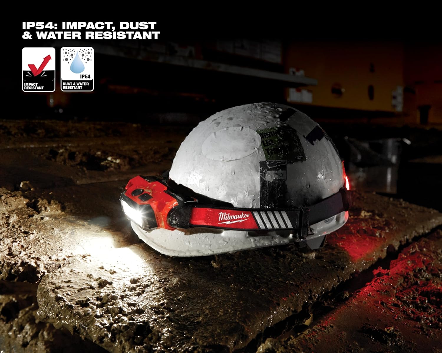 Lumière de casque de sécurité rechargeable par USB de Milwaukee