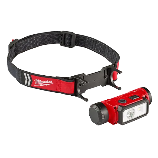 Lampe frontale USB Milwaukee avec 1 batterie et chargeur