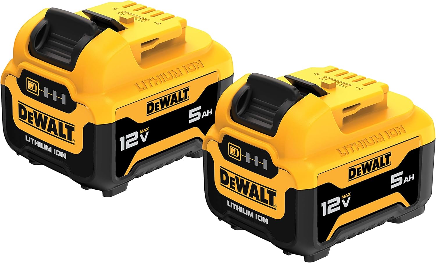 Dewalt 12V MAX 5.0Ah Lithium Ion Batteries - (2-Pack)