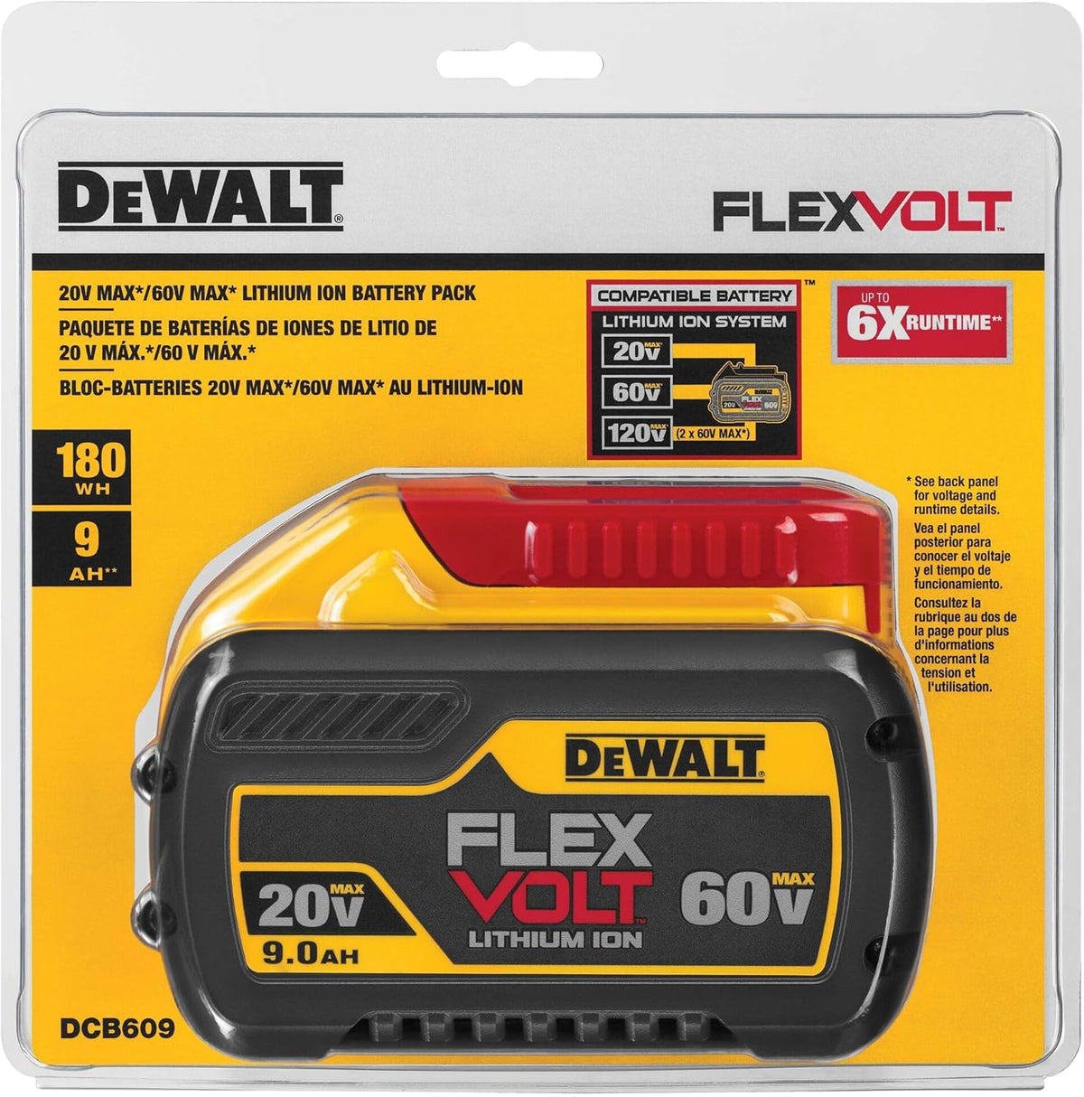 Dewalt 20V/60V Max Flexvolt Lithium 9.0Ah Battery