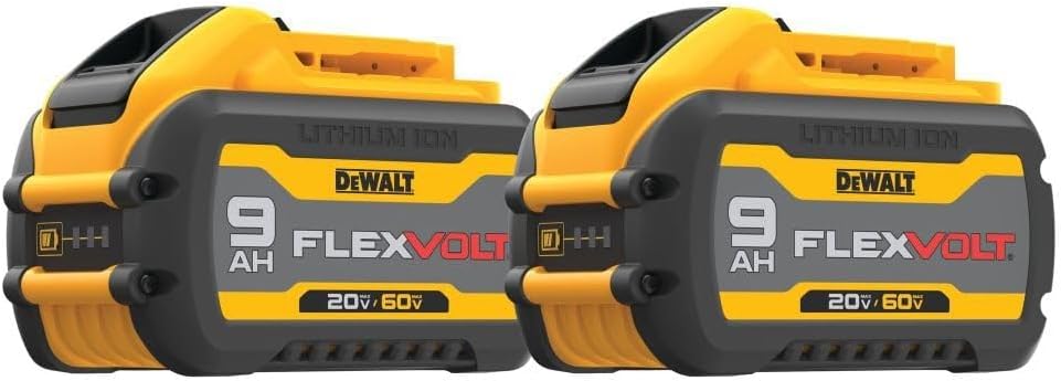 Batterie Dewalt 20V/60V Max Flexvolt 9.0Ah - Lot de 2