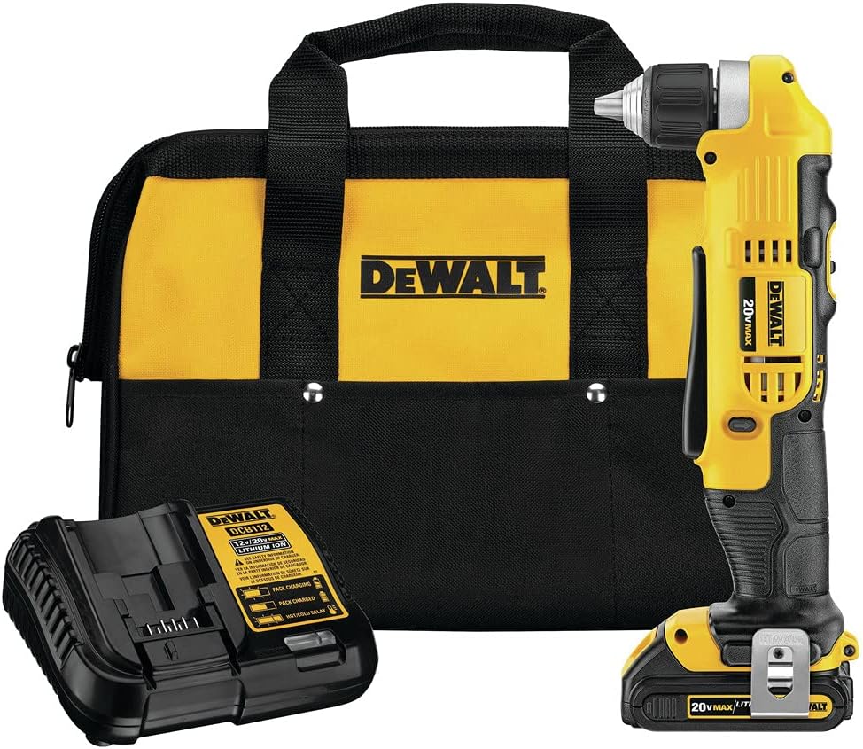Kit perceuse-visseuse sans fil à angle droit Dewalt 20V MAX
