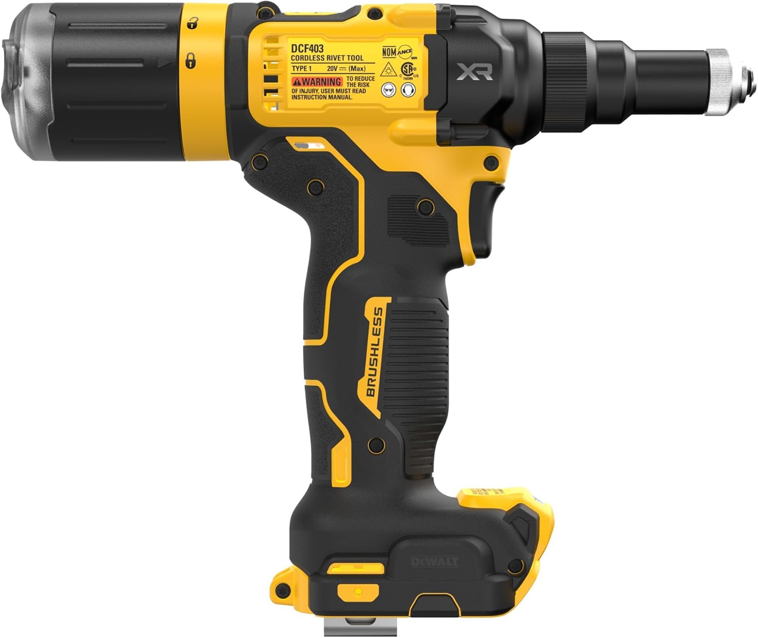 Dewalt 3/16" 20V Max XR Brushless Cordless Rivet Tool - Outil seul