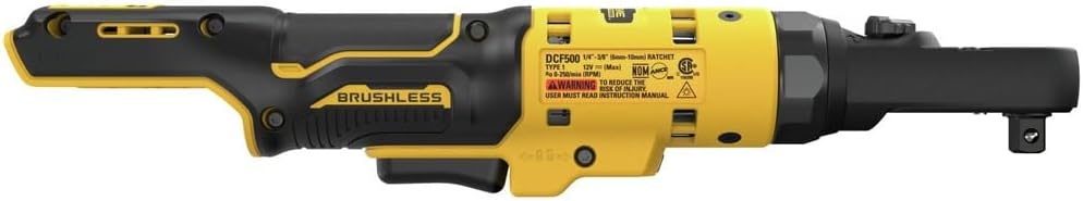 Dewalt 12V Max Xtreme Clé à cliquet sans fil 3/8" et 1/4" à tête scellée sans balai - Outil seul