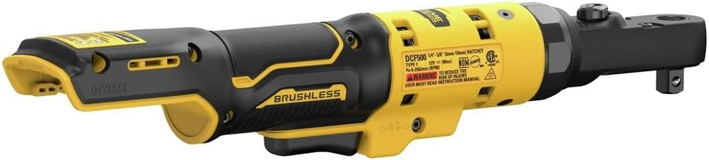 Dewalt 12V Max Xtreme Clé à cliquet sans fil 3/8" et 1/4" à tête scellée sans balai - Outil seul