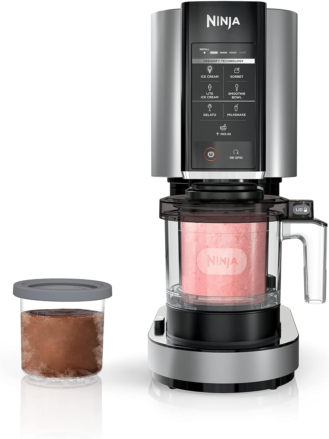 Ninja CREAMi NC301C 7 in 1 Ice Cream Maker with Touch Program - Black