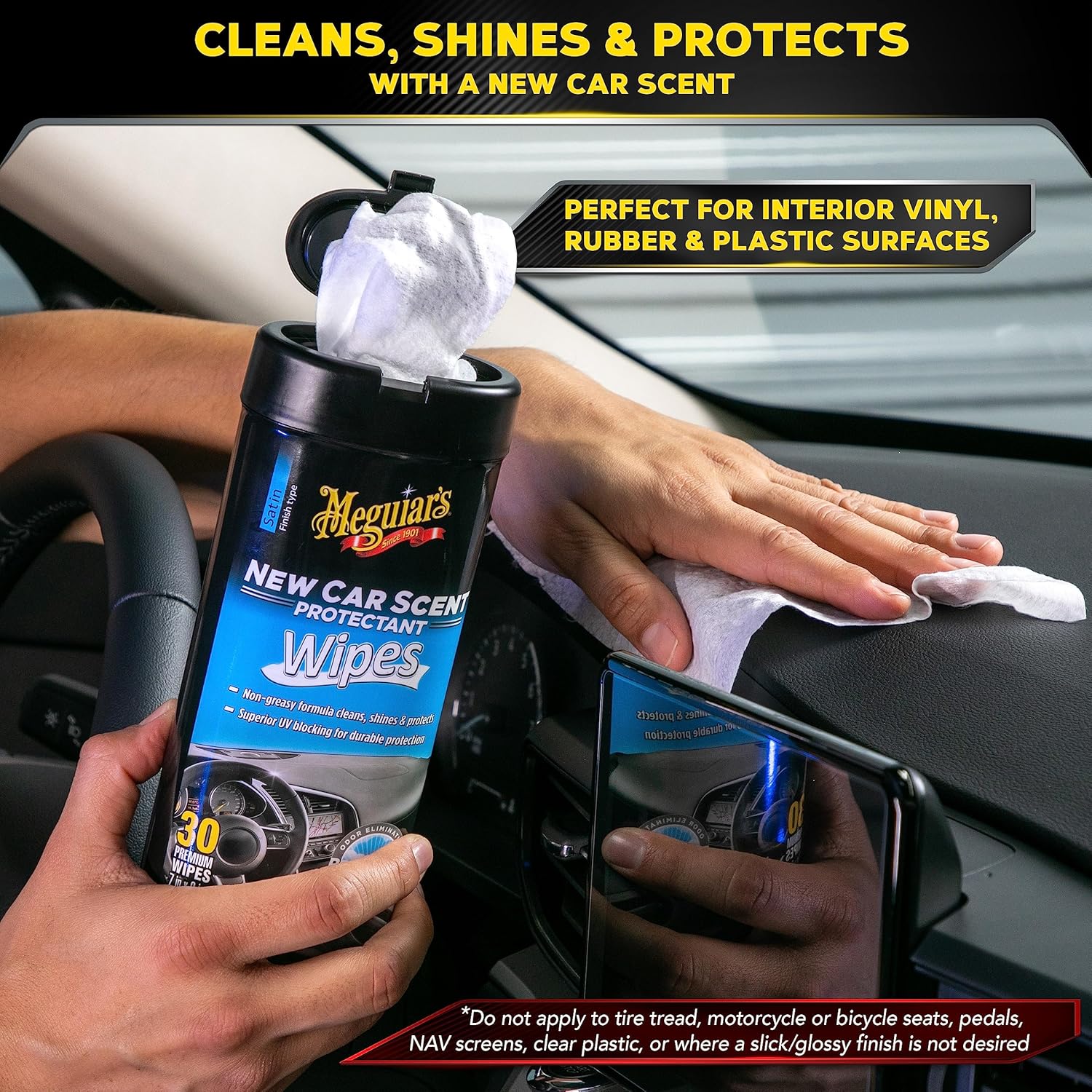 Lingettes protectrices Meguiar's New Car Scent