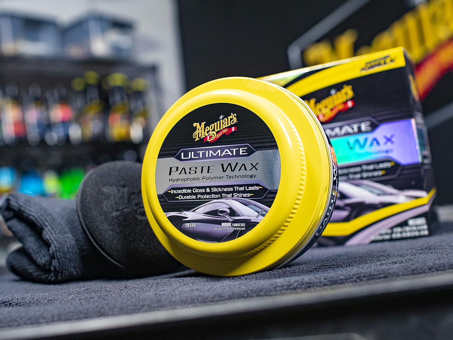 Meguiar's Ultimate Paste Wax - Cire pour voiture de première qualité pour un brillant profond et réfléchissant avec une protection longue durée