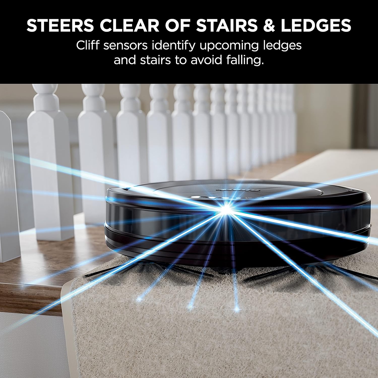 Shark RV754CA ION Robot Aspirateur Remis à Neuf Nettoyage Multi Surface - Noir