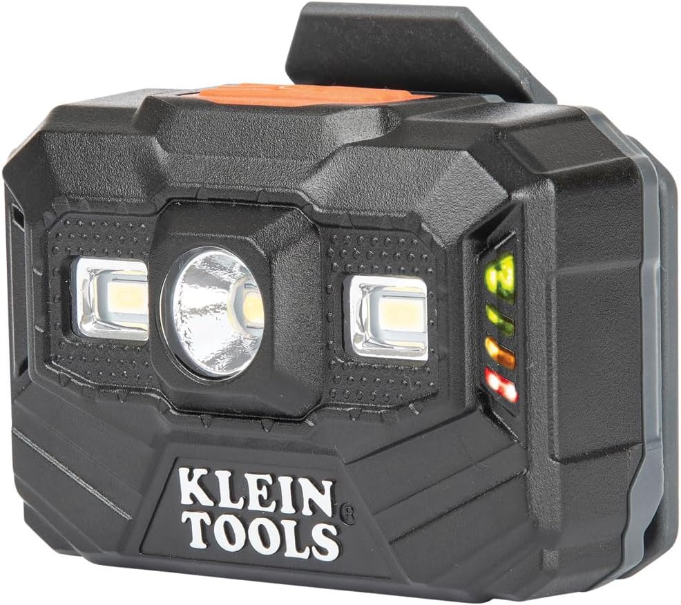 Lampe frontale Klein Tools Recharge Light 300 Lumens pour le travail toute la journée