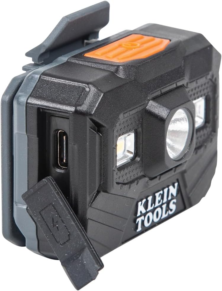 Lampe frontale Klein Tools Recharge Light 300 Lumens pour le travail toute la journée