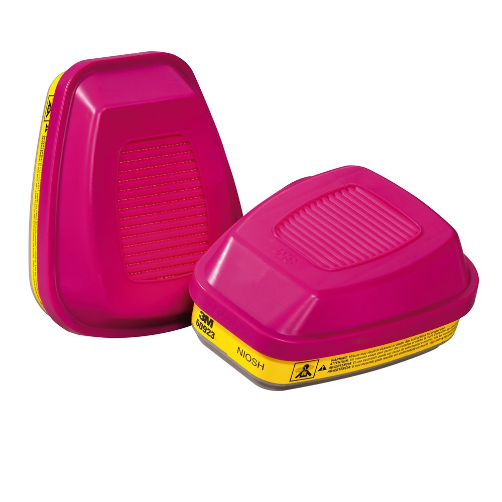 Respirateur à cartouches de remplacement pour vapeurs et gaz acides 3M