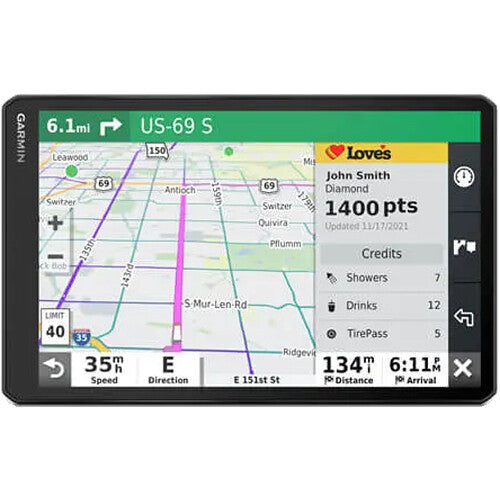 Navigateur GPS Garmin Dezl 10" pour camions