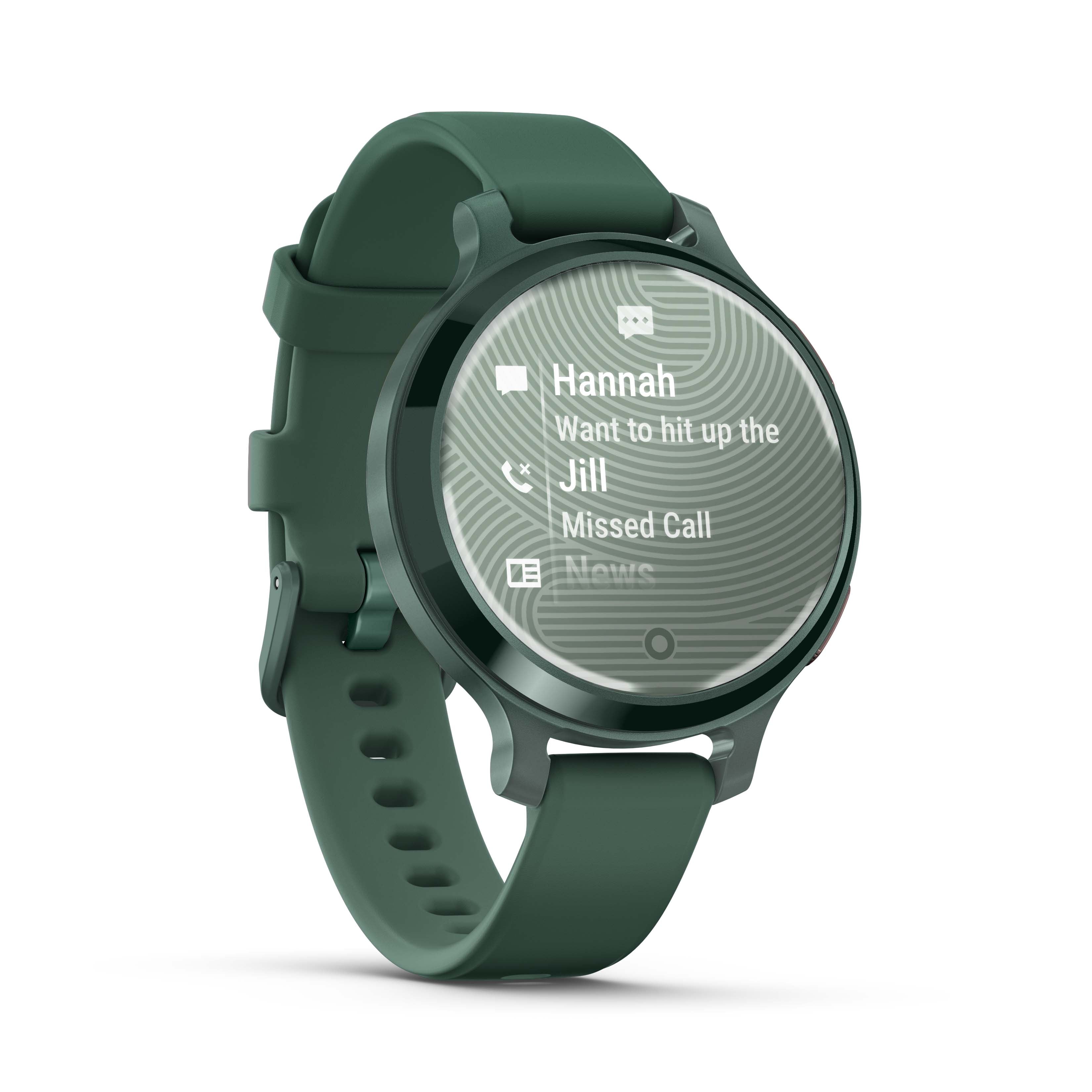 Garmin Lily 2 with Silicone Band - Jasper Green