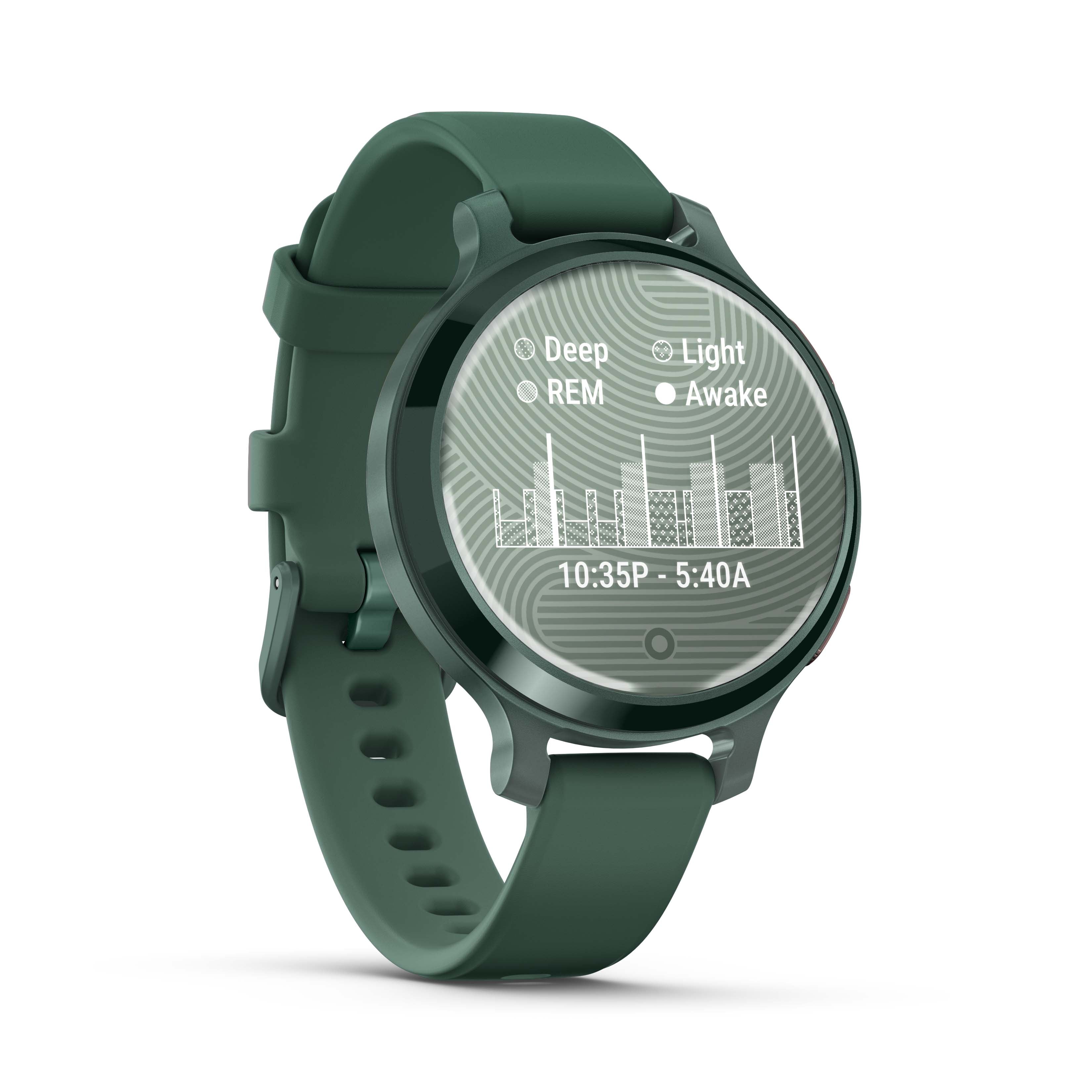 Garmin Lily 2 with Silicone Band - Jasper Green