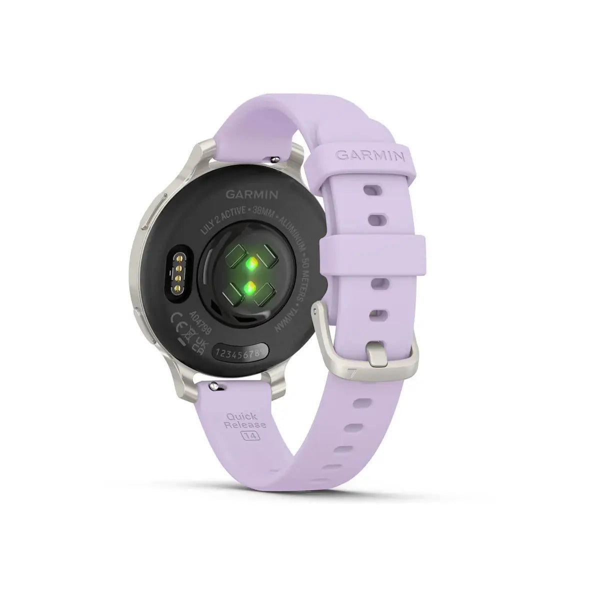 Garmin Lily 2 with Silicone Band - Silver Purple