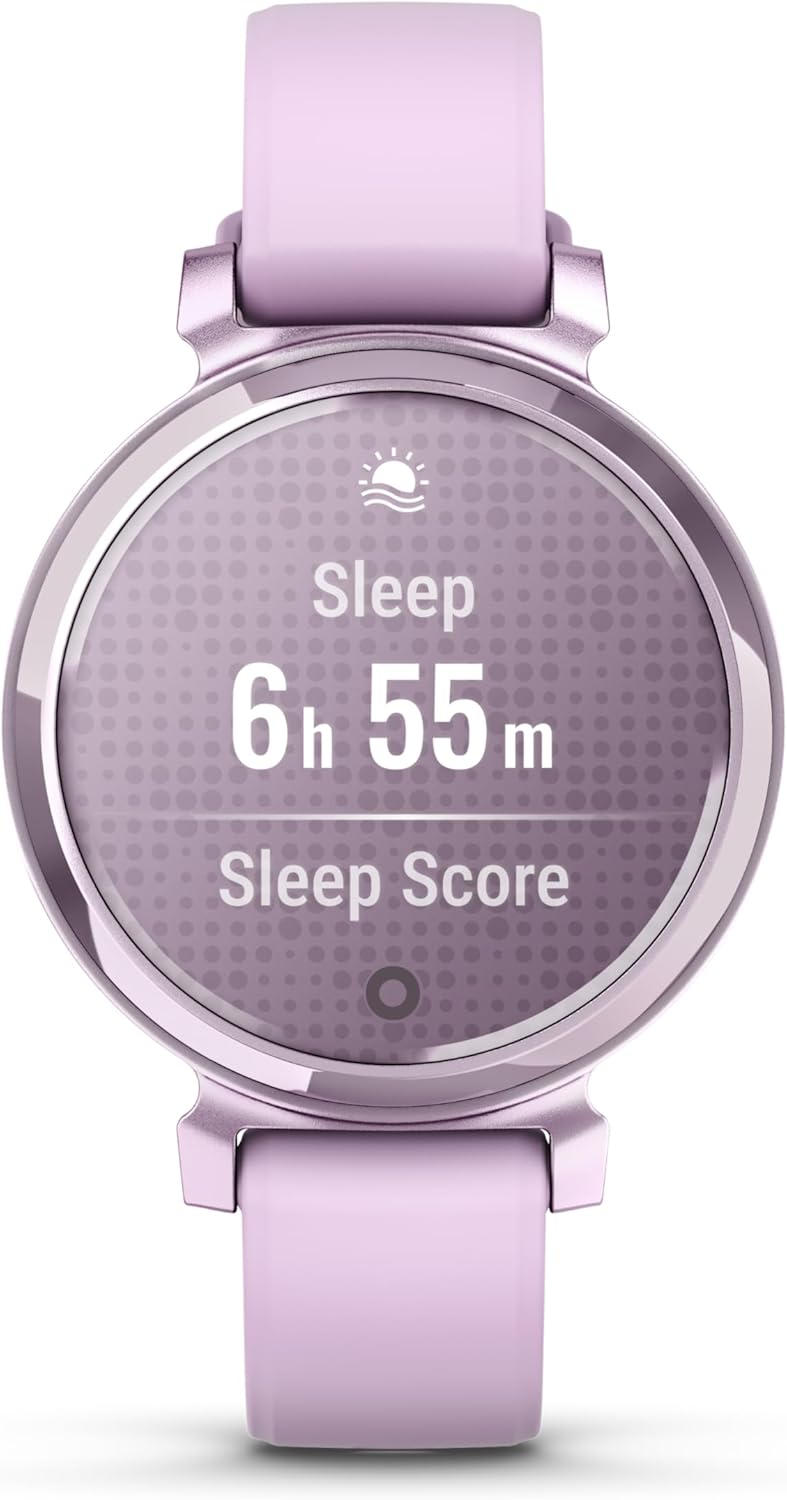 Garmin Lily Smartwatch avec bracelet en silicone - Lilas