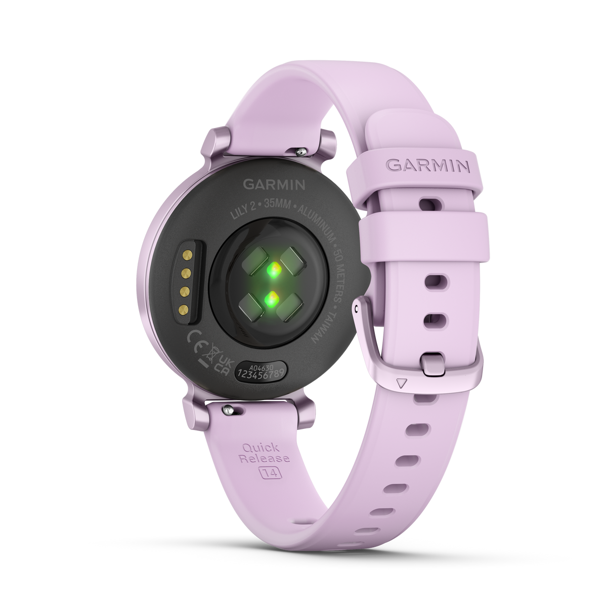 Garmin Lily Smartwatch avec bracelet en silicone - Lilas