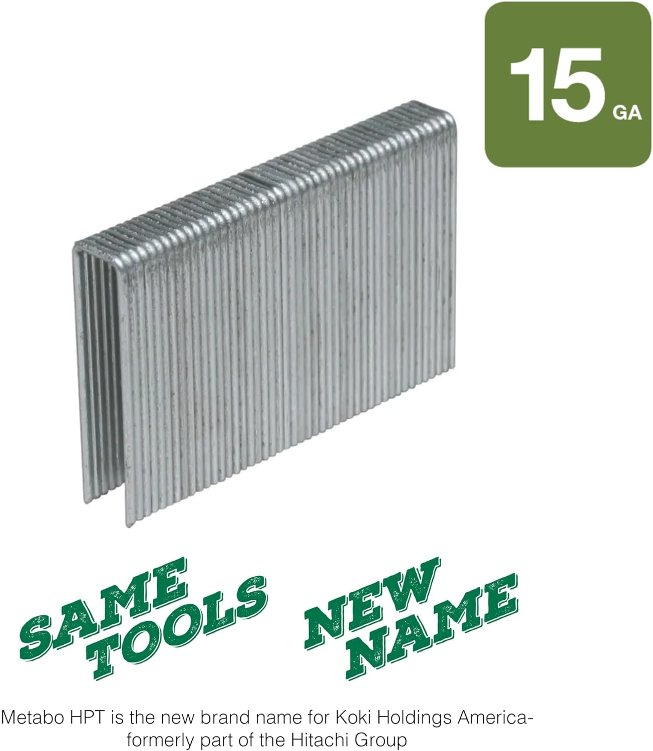 Metabo HPT 2" x 15 GA Agrafes galvanisées pour parquet pour N5010AB - 7700 pièces