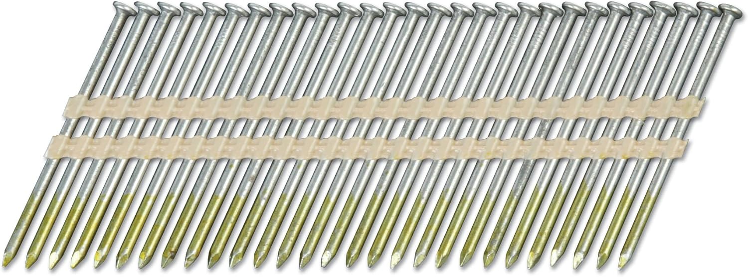 Metabo HPT Clous pour charpente à tête ronde 3-1/2" x .131 - Bande de base brillante - 4000 pièces
