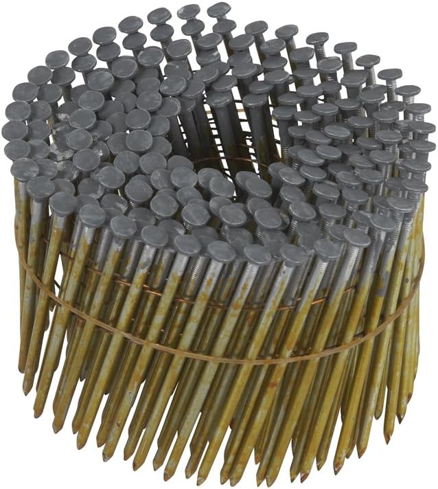 Metabo HPT 3-1/4" x 1.120 Full Round Head Hot Dipped Galvanized Wire Coil Framing Nails - 4000 Count