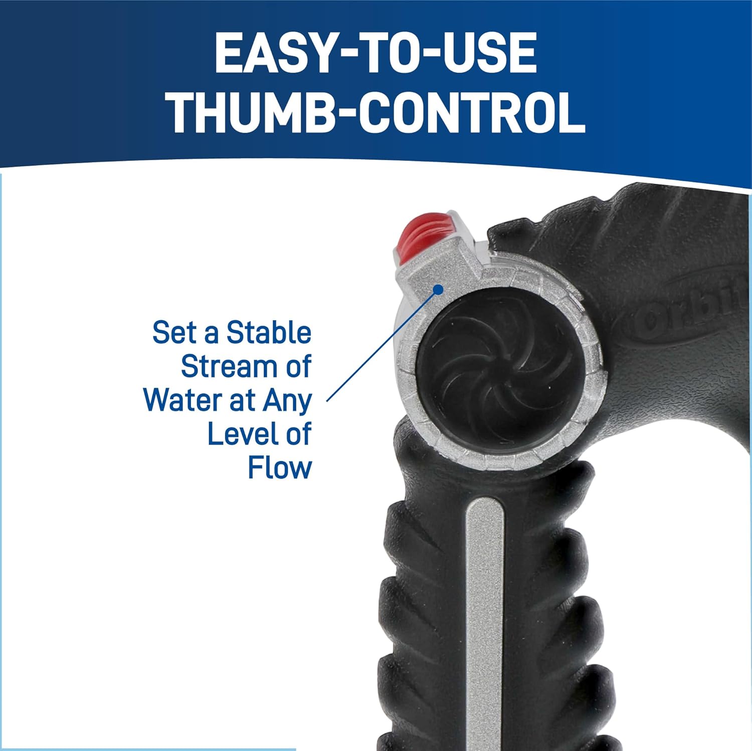 Orbit Pro Series 8-Pattern Thumb Control Hose Nozzle Sprayer