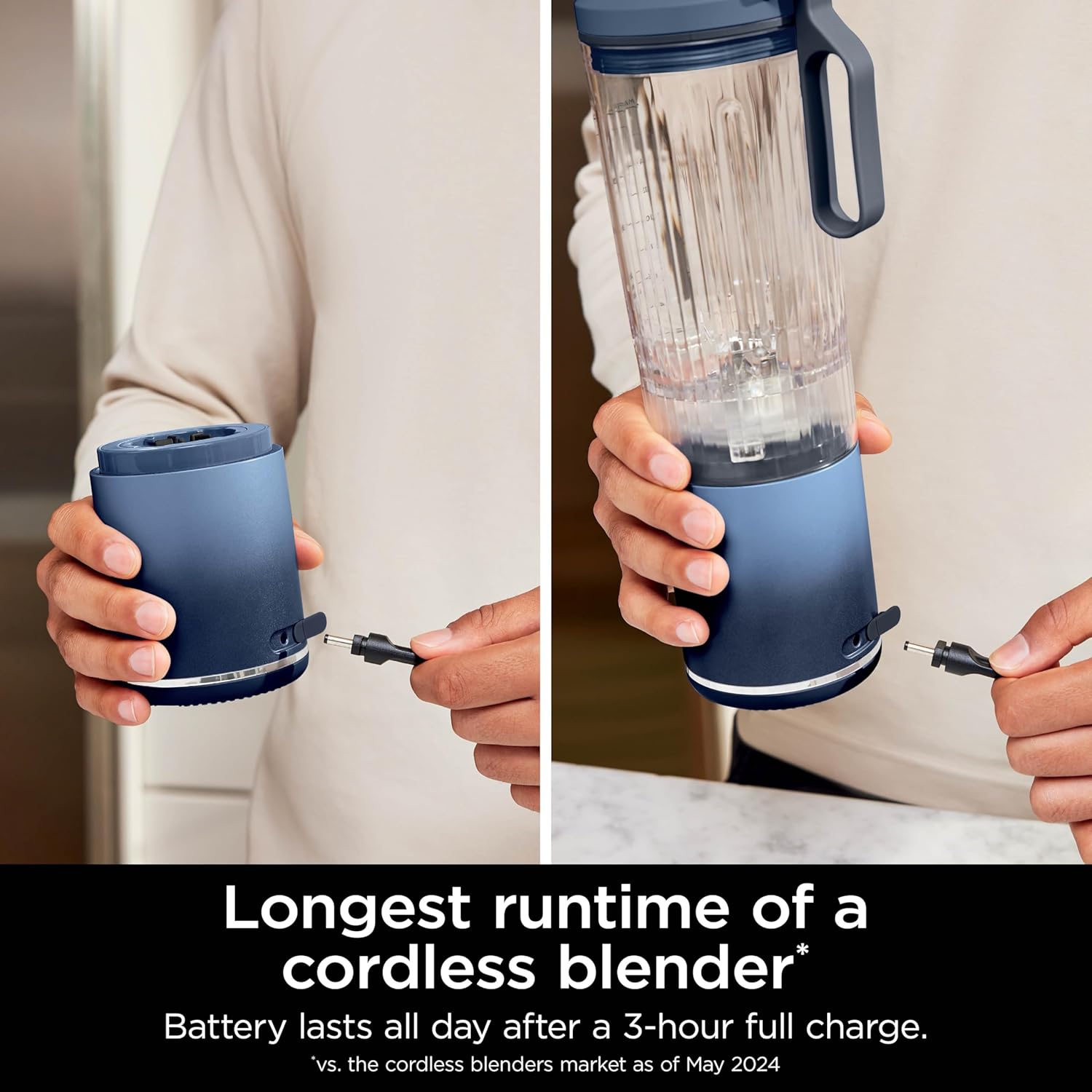 Ninja BC251CNV Blast 22 oz Max Blender portable sans fil - Marine profonde