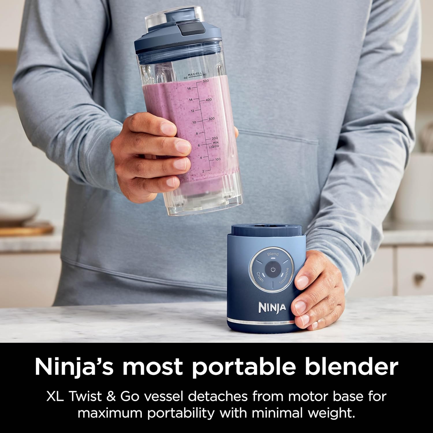 Ninja BC251CNV Blast 22 oz Max Cordless Portable Blender - Deep Navy