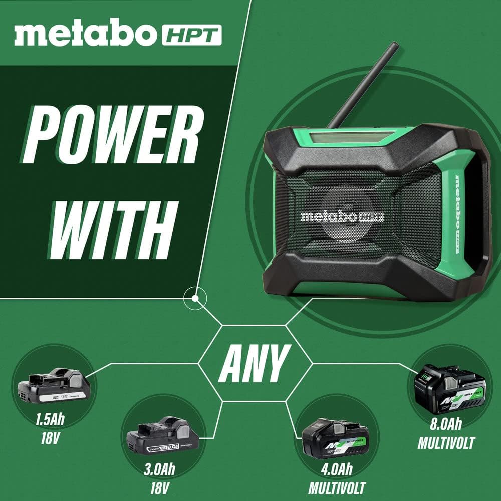 Metabo-UR18DAQ4 HPT 18V Multi Volt Cordless Bluetooth Radio