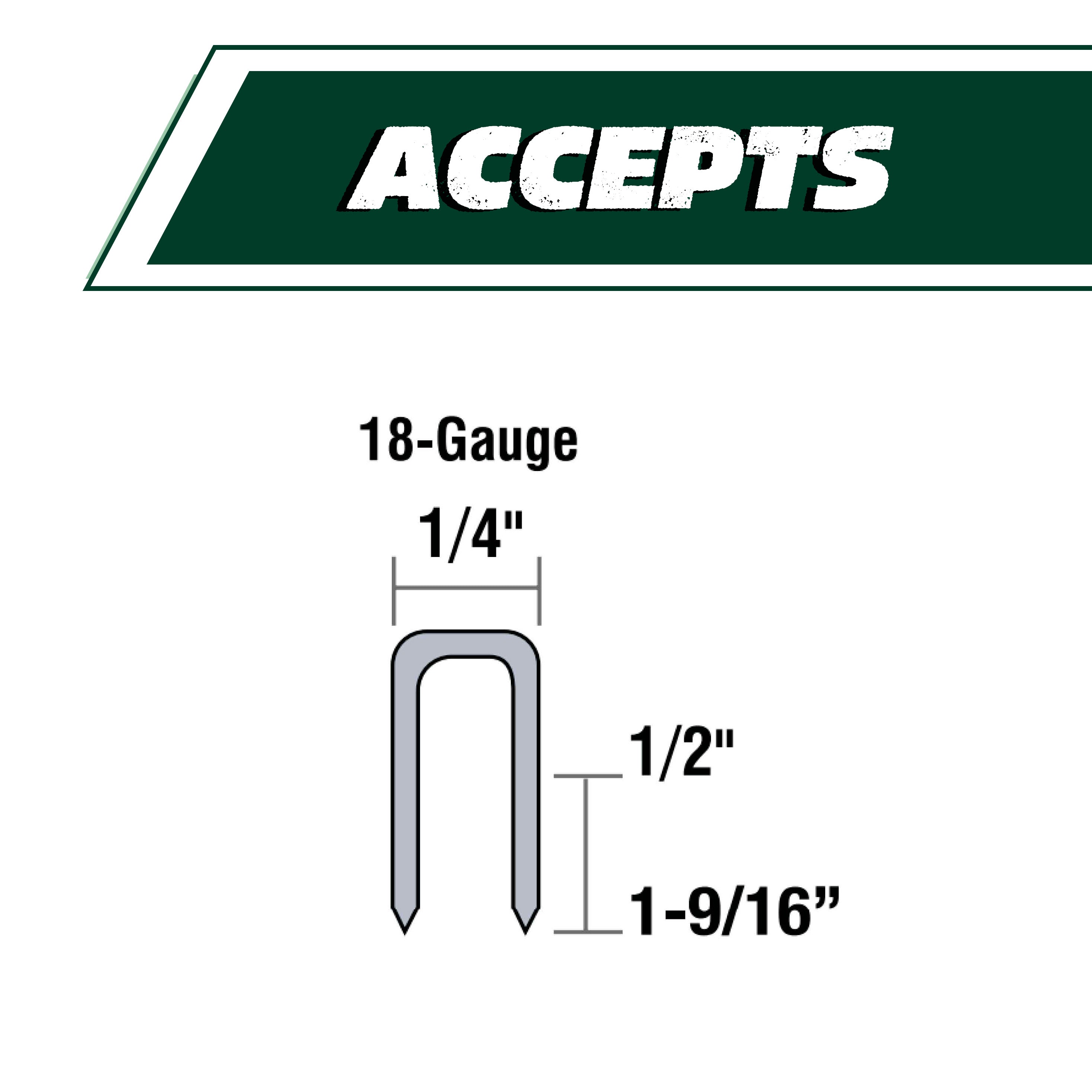 Metabo HPT Pneumatic Flooring Stapler 18 Gauge - 1/4” Crown Staples