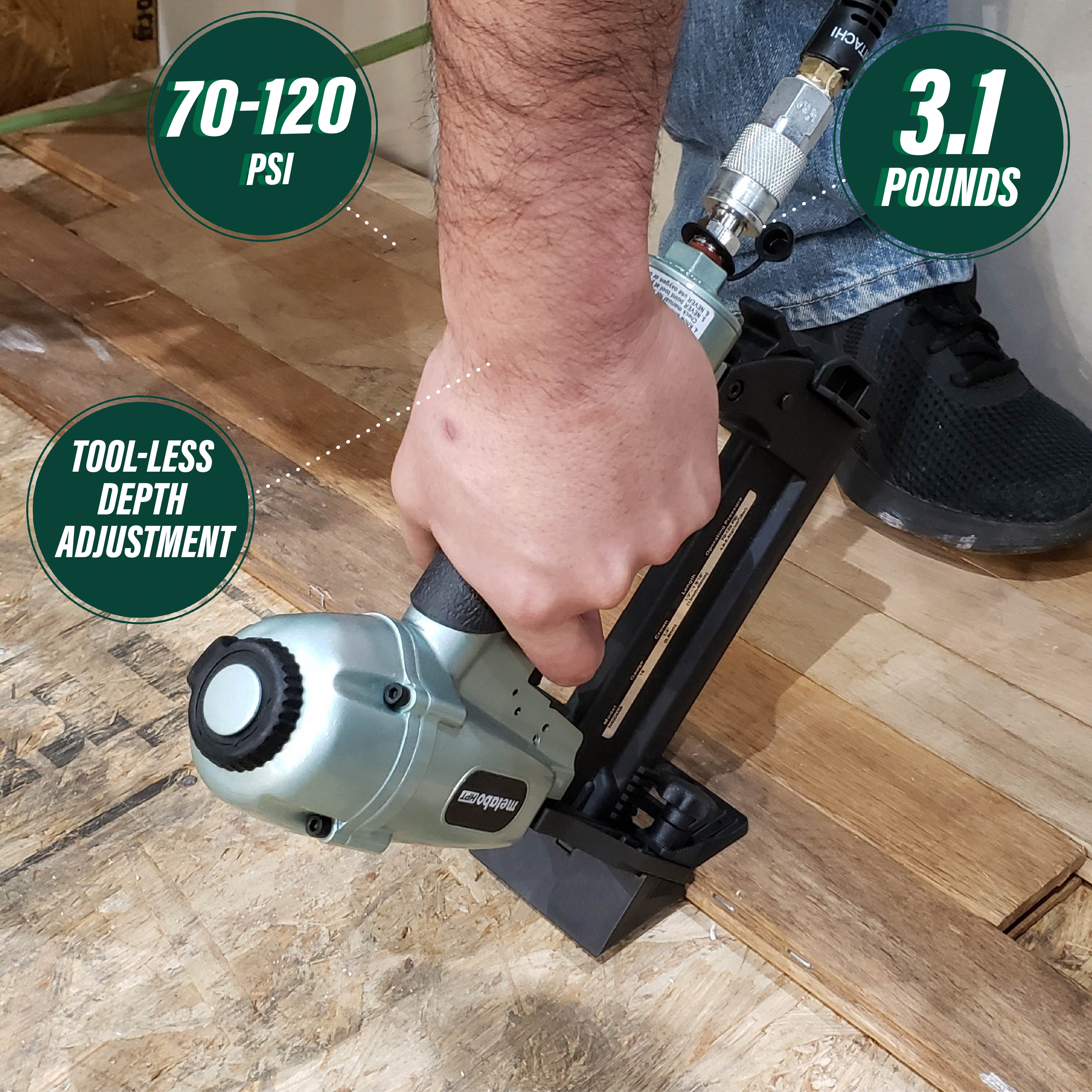 Metabo HPT Pneumatic Flooring Stapler 18 Gauge - 1/4” Crown Staples