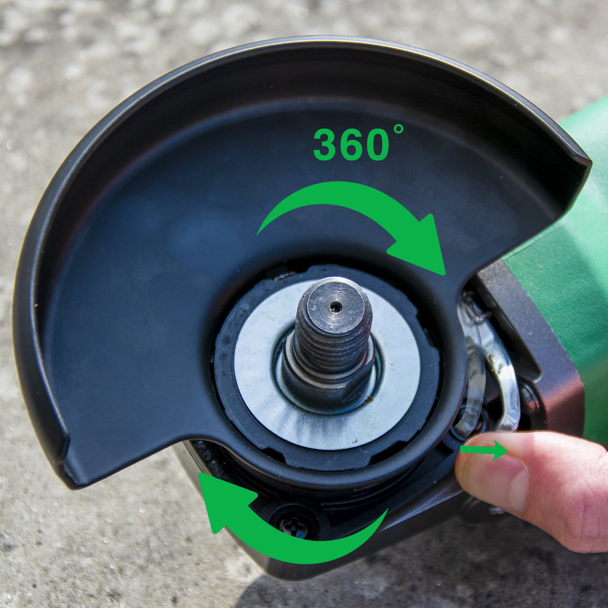 Metabo G12VE2 HPT 4 1/2" 12 Amp Angle Grinder with 3 Position Side Handle