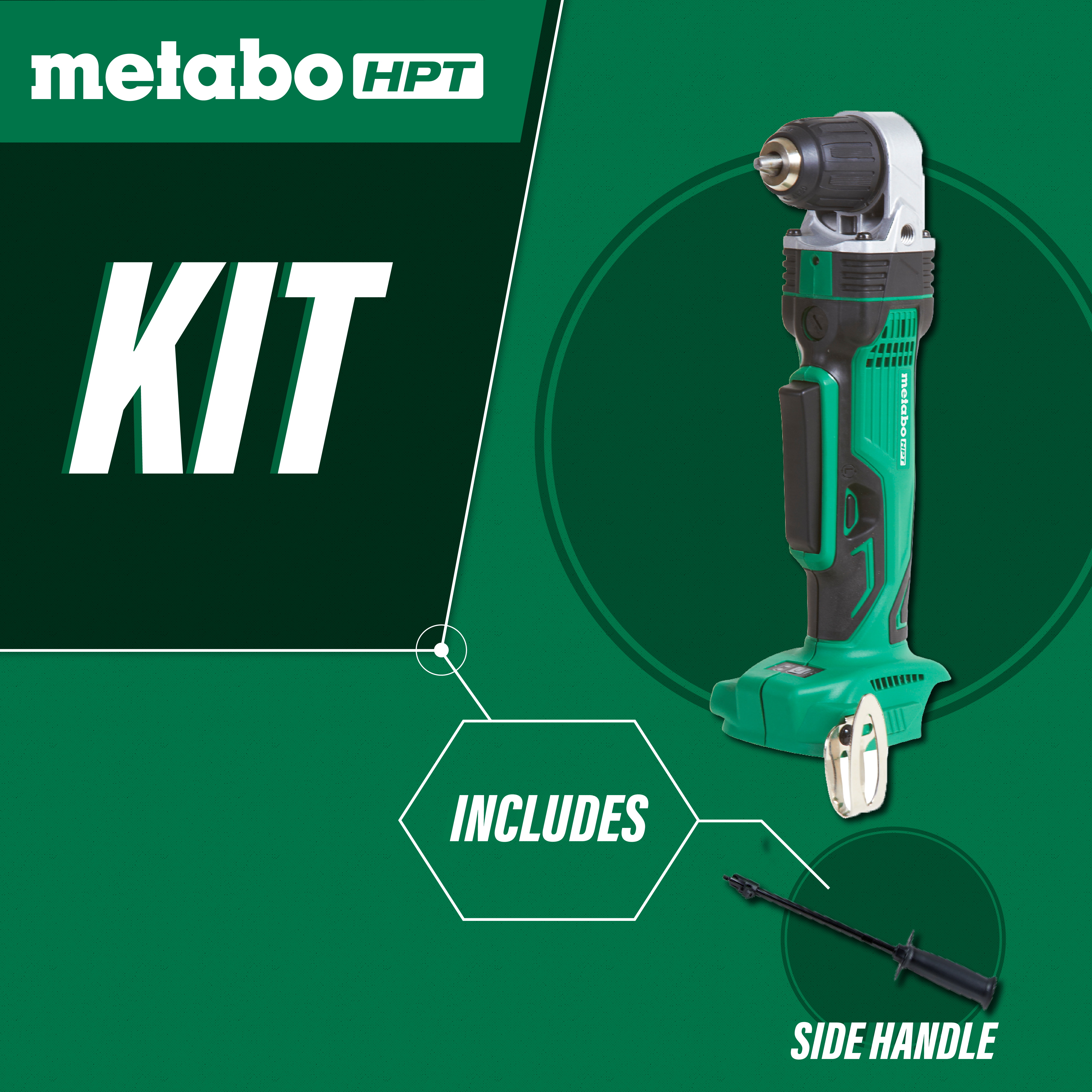 Metabo HPT 18V Cordless Right Angle Drill - Tool only