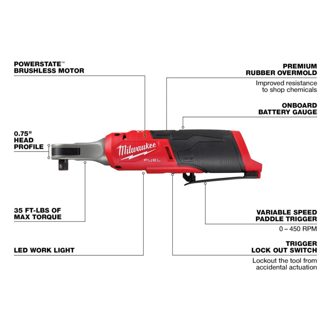 Milwaukee M12 Fuel 3/8" High Speed Ratchet