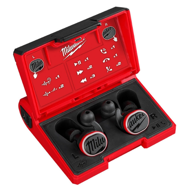 Milwaukee USB Bluetooth Jobsite Ear Buds (écouteurs de chantier)