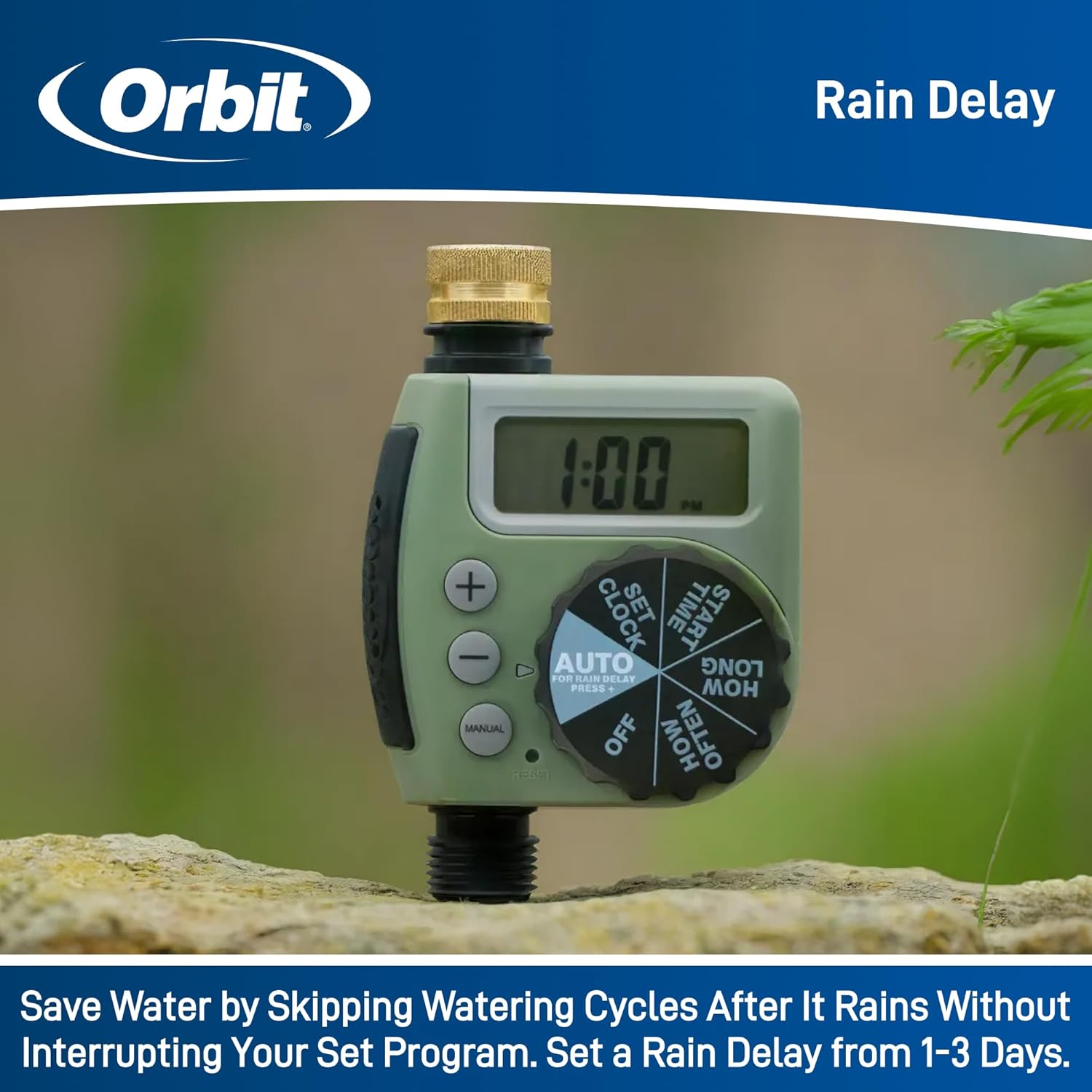 Orbit One Outlet Single Dial Hose Faucet Timer