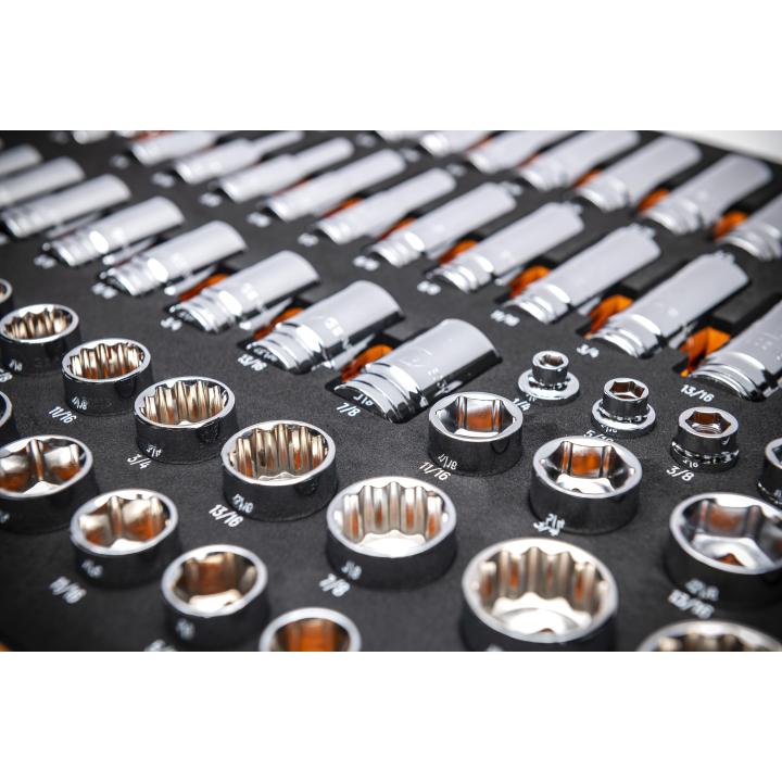 Gearwrench 3/8" SAE Drive Master Socket Set with Foam Storage Tray - 85 Piece