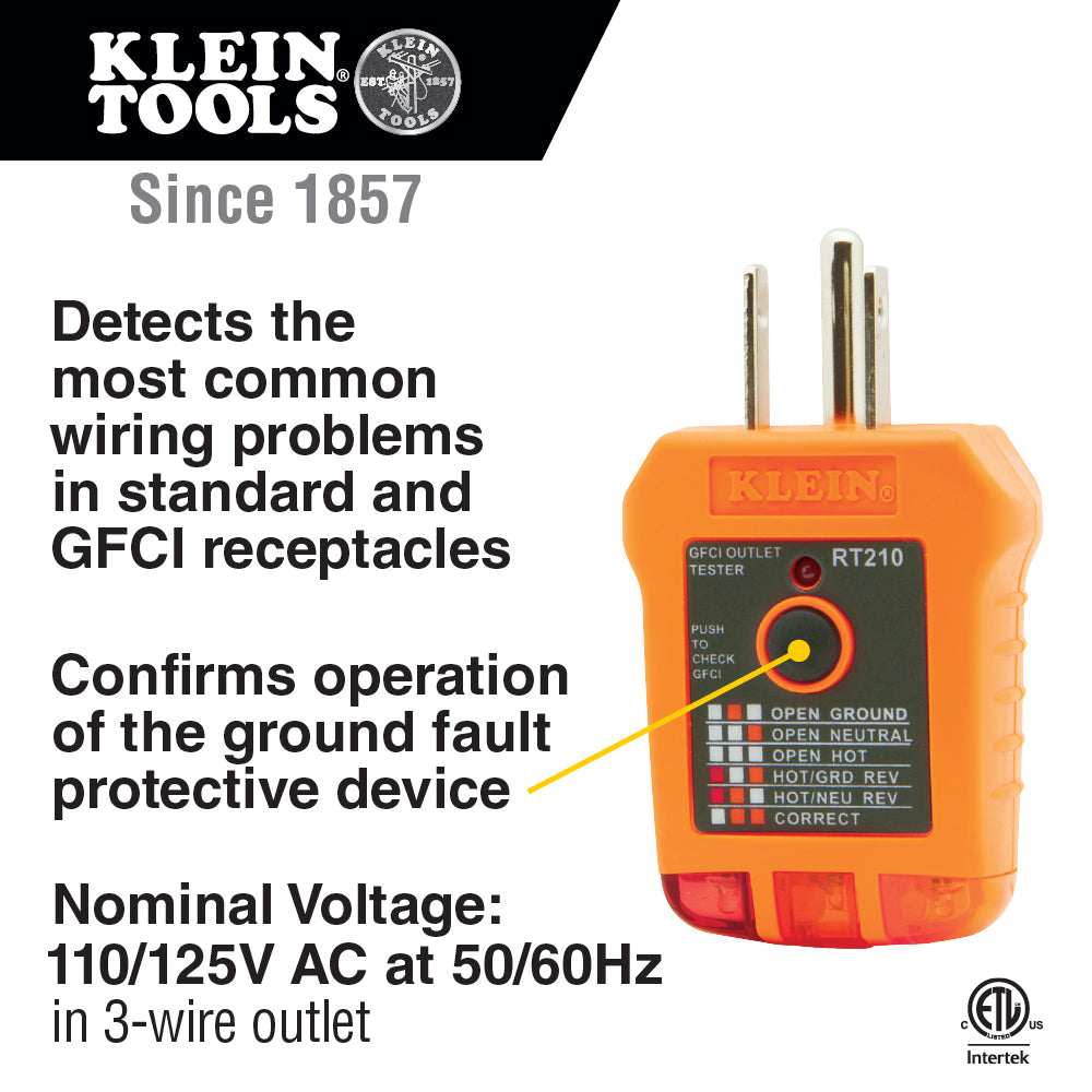 Klein Tools Electrical Voltage Test Kit with Clamp Meter Three Testers Test Leads Pouch and Batteries