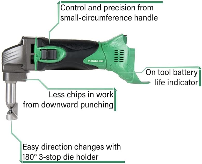 Metabo HPT 18V Multi Volt Cordless Nibbler for Ribbed Metal Panels - Outil seul