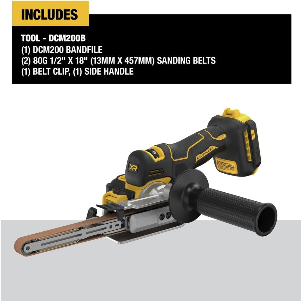 Dewalt 20V Max Cordless Band File - Outil seulement