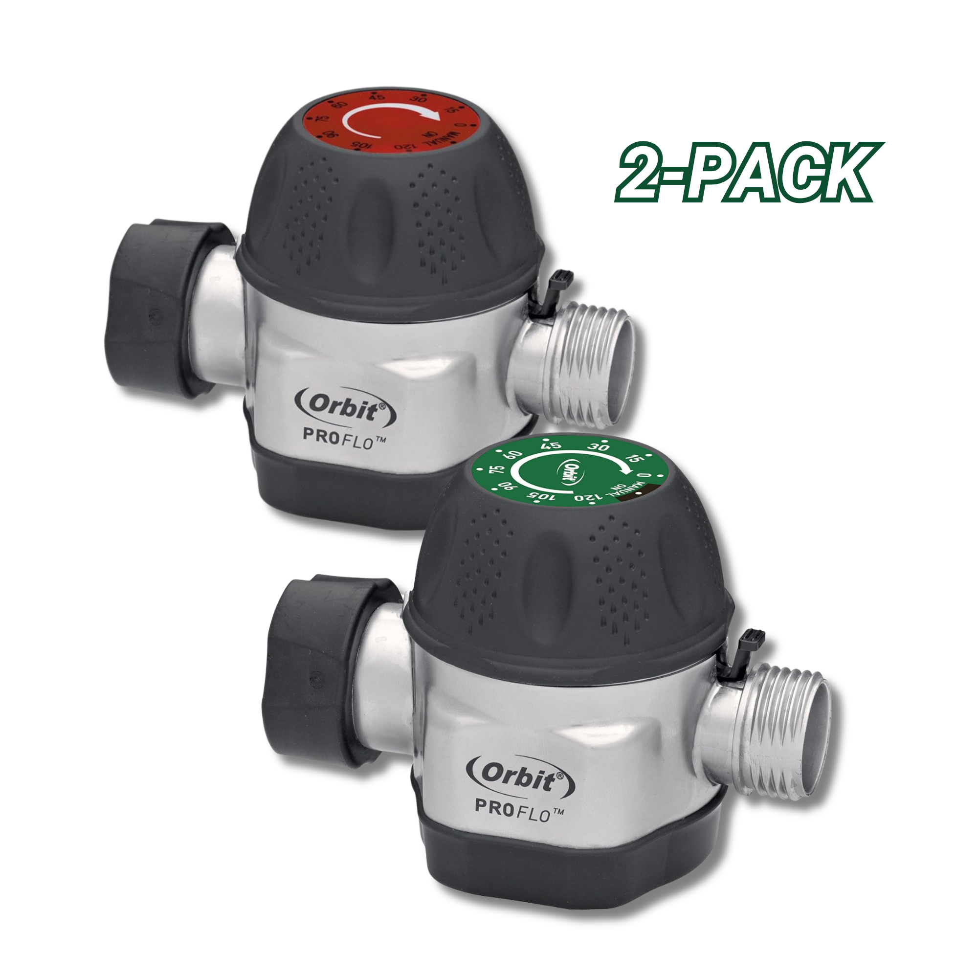 Minuteur d'arrosage mécanique Orbit Metal - 2 packs