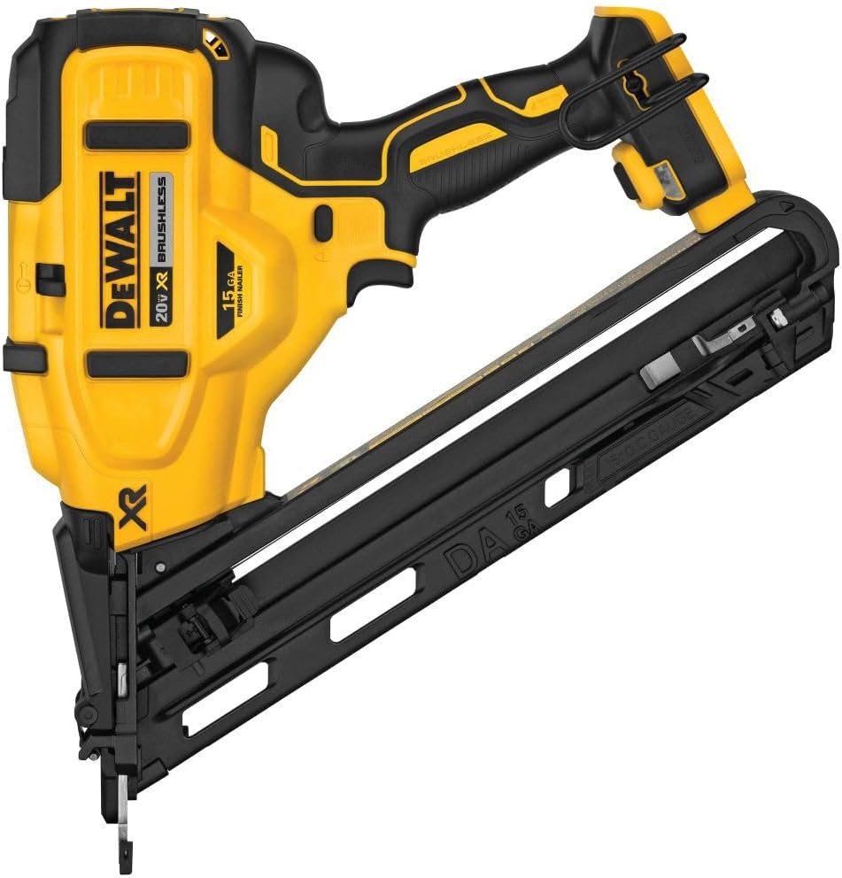 Dewalt 20V Max XR 15 Gauge Finish Nailer Angled - Outil seul