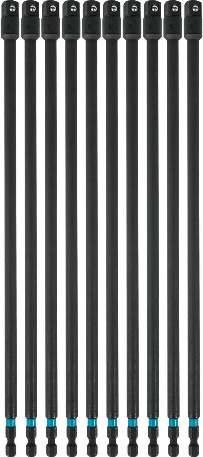 Makita Impactx 3/8" x 12" Socker Adapter - 10 Pack - Bulk