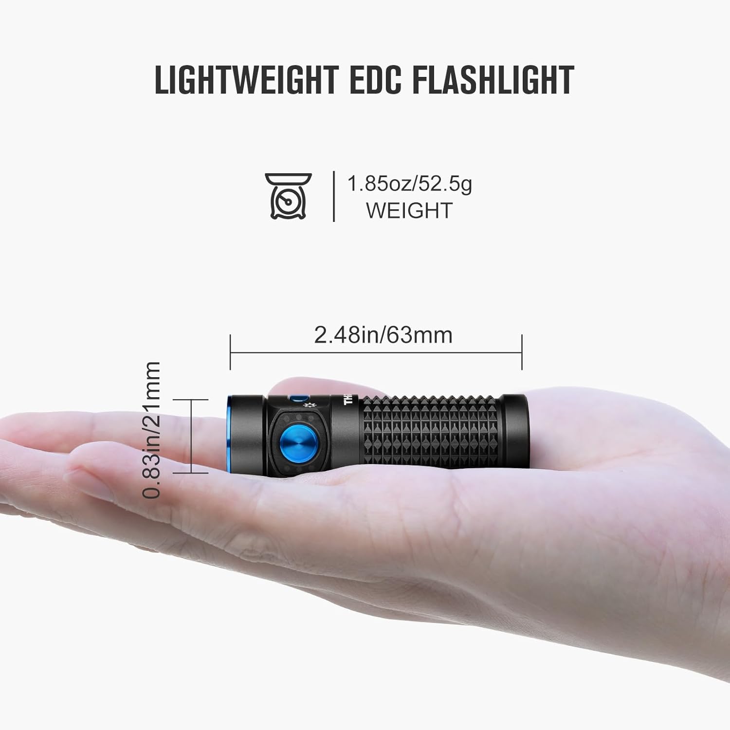 Olight Baton 4 Led Lampe de poche rechargeable 1300 Lumens avec batterie - Noir