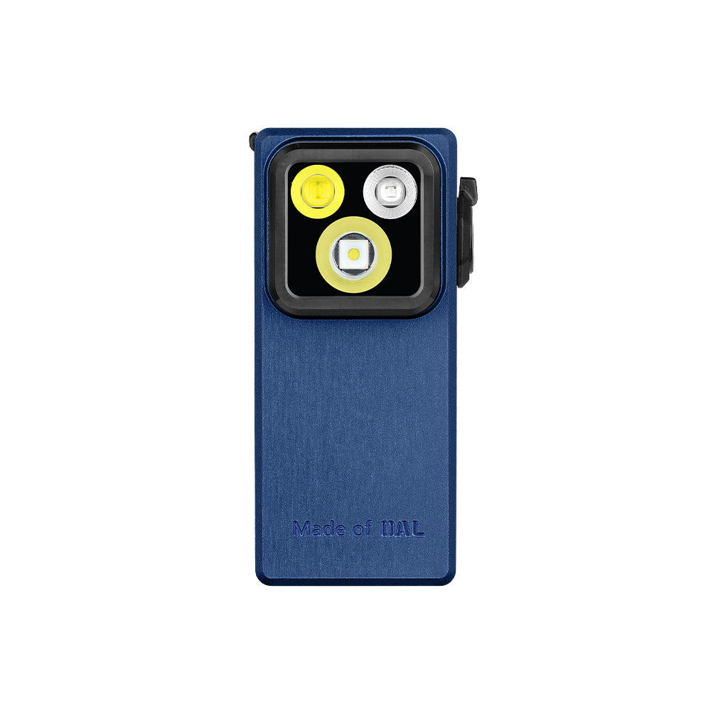 Olight Oclip Ultra EDC Rechargeable Flashlight 530 Lumens - Carry Blue