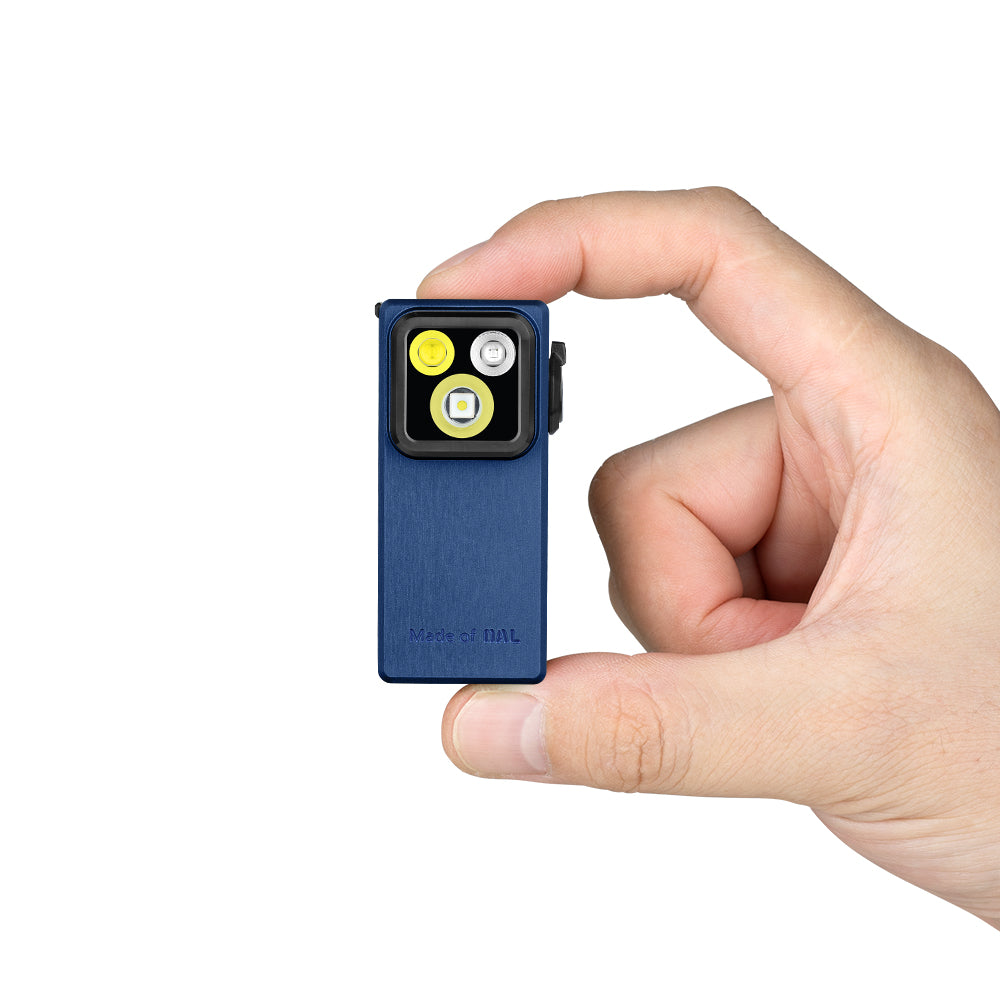 Olight Oclip Ultra EDC Rechargeable Flashlight 530 Lumens - Carry Blue